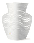 White paper vase Octaevo, "Cyano"