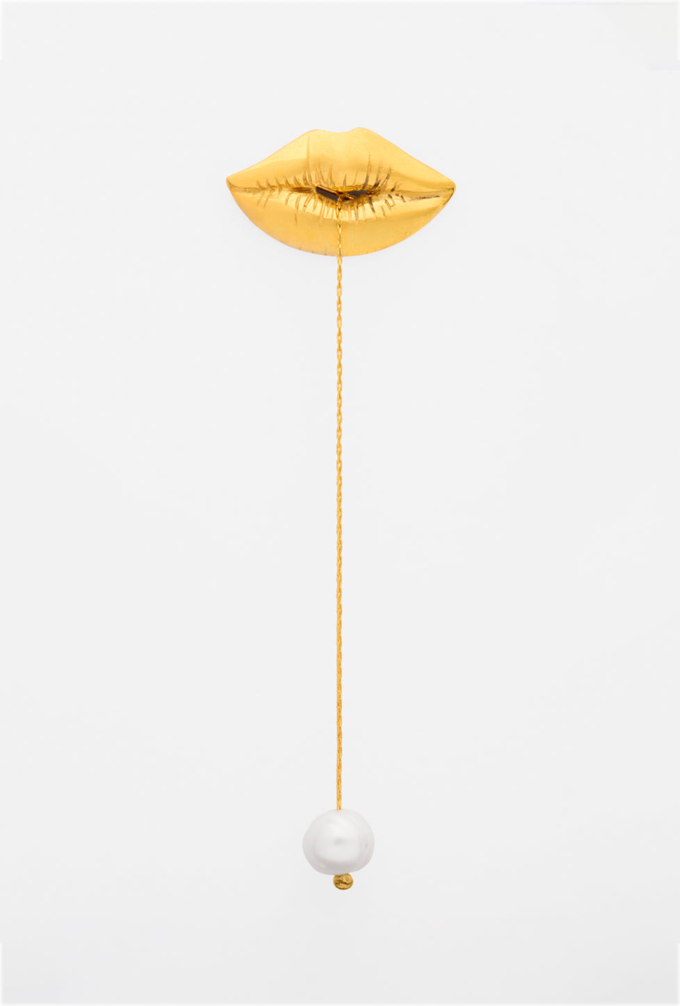 Arete Labios Con Perla