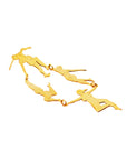 Aretes danzantes móviles