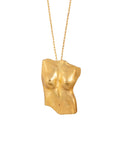 Collar, mujer, hombre, aleación, chapa de oro 24k, plata, venus, figura humana, regalo aniversario, regalo, hecho a mano, méxico