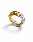anillo ajustable, anillo con chapa de oro, anillo para hombre, anillo para mujer, anillo, amistad, mujeres, diseño mexicano, hecho a mano, hecho en México