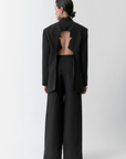 blazer oversized, blazer con hombreras, blazer con inspiración en René Magritte, arte, René Magritte, blazer para mujer, blazer para hombre, regalo para mujer, regalo para hombre, diseño mexicano, marca mexicana, hecho a mano, hecho en México