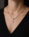collar cadena delgada de plata, collar con charm de cubiertos de plata, collar de plata, diseño mexicano, hecho a mano, hecho en México, collar con charm de cuchara, collar con charm de tenedor, collar con charm de cuchillo, hecho en plata