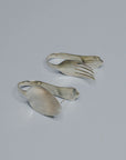 Par de arracadas con forma de tenedor y cuchara de plata, hoops de cubiertos, arracadas de plata, aretes de plata, diseño mexicano, hecho a mano, hecho en México