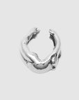 ear cuff con forma humana, ear cuff de plata .925, ear cuff de aleación con chapa de oro 24k, ear cuff para mujer, ear cuff para hombre, regalo para mujer, regalo para hombre, diseño mexicano, marca mexicana, hecho a mano, hecho en México