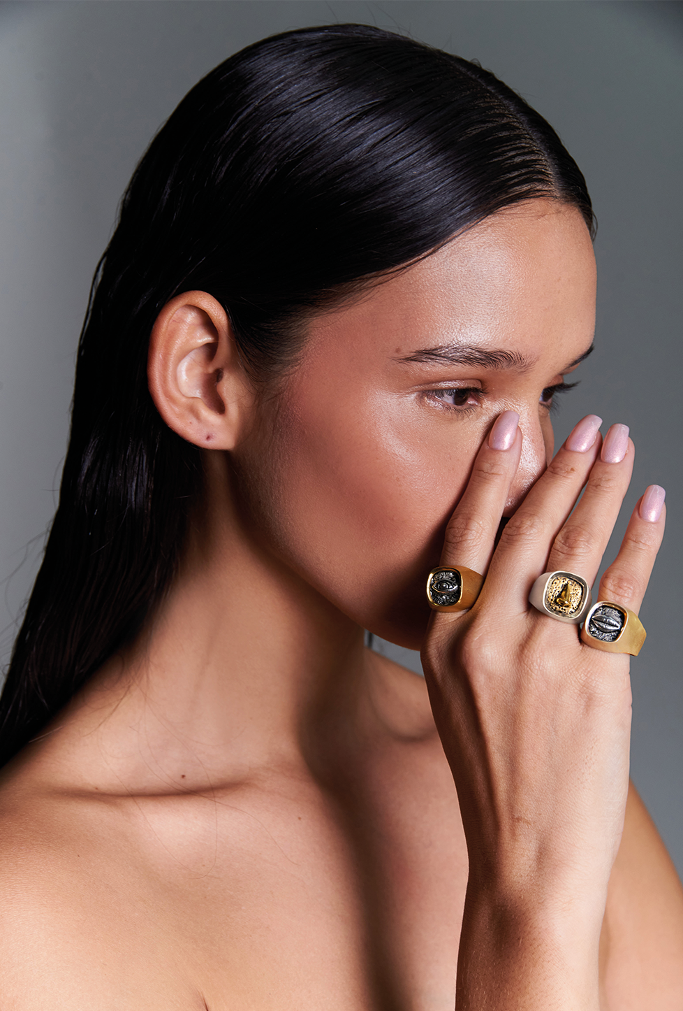 anillo tipo graduación, hecho a mano, figura humana, marca mexicana, aleación de latón, plateado, arte, anillo chunky, regalo de cumpleaños para mujer, regalo de aniversario para mujer, regalo para hombre, anillo para hombre, anillo para mujer, diseño mexicano, hecho en México
