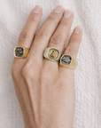 anillo tipo graduación, hecho a mano, figura humana, marca mexicana, aleación de latón, plateado, arte, anillo chunky, regalo de cumpleaños para mujer, regalo de aniversario para mujer, regalo para hombre, anillo para hombre, anillo para mujer, diseño mexicano, hecho en México