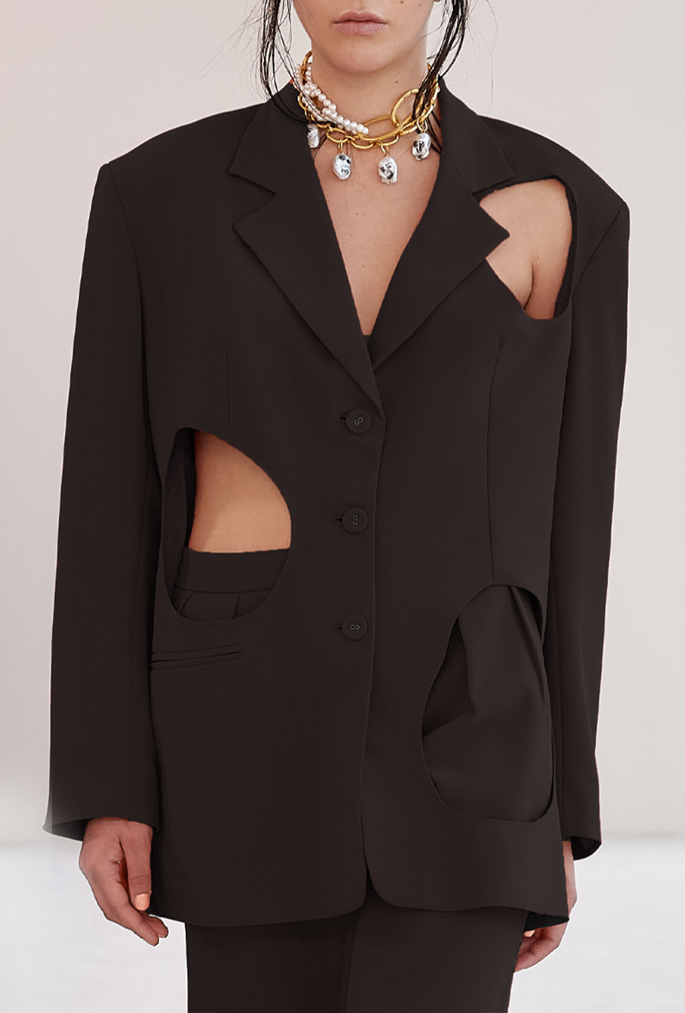 blazer con cut outs, blazer con hombreras, blazer para mujer, blazer para hombre, regalo para mujer, regalo para hombre, diseño mexicano, marca mexicana, hecho en México, hecho a mano