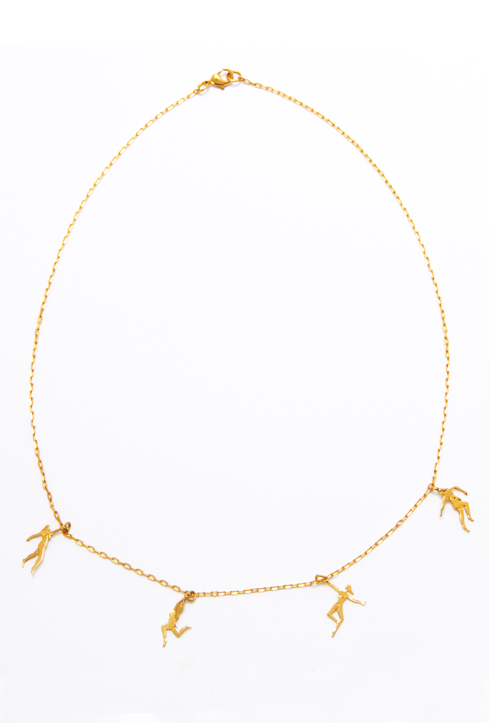 cadena delgada con colgantes, cadena delgada de plata .925, cadena para mujer, cadena para hombre, cadena de plata .925, cadena dorada, "La Danse" de Matisse, arte, diseño mexicano, hecho en México, hecho a mano, historia del arte