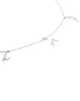 cadena delgada con colgantes, cadena delgada de plata .925, cadena para mujer, cadena para hombre, cadena de plata .925, cadena dorada, "La Danse" de Matisse, arte, diseño mexicano, hecho en México, hecho a mano, historia del arte