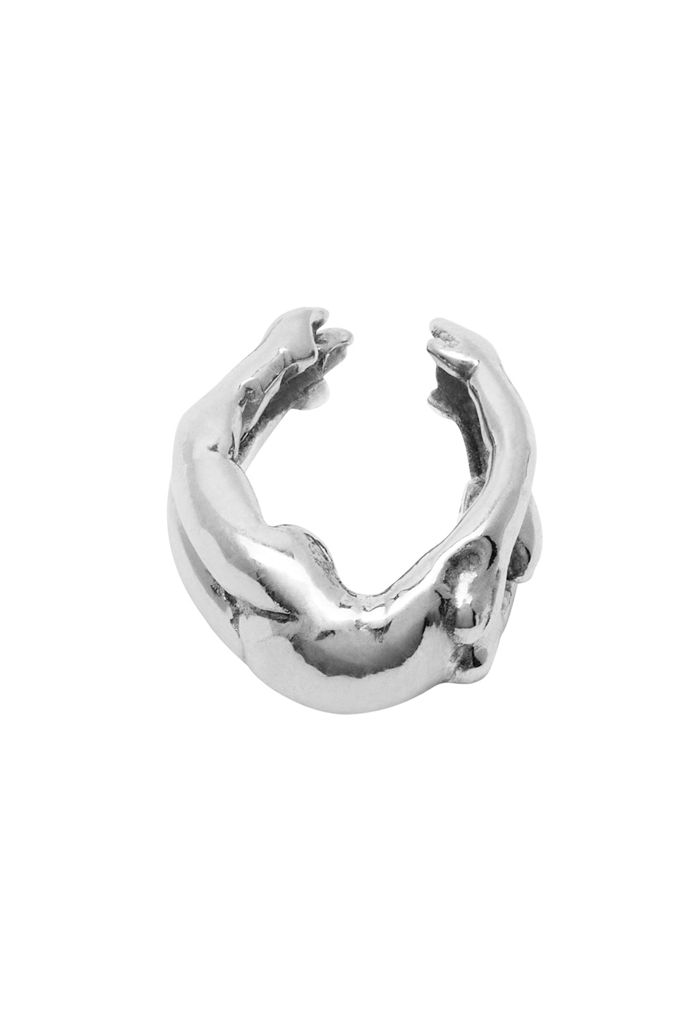 ear cuff con forma humana, ear cuff de plata .925, ear cuff de aleación con chapa de oro 24k, ear cuff para mujer, ear cuff para hombre, regalo para mujer, regalo para hombre, diseño mexicano, marca mexicana, hecho a mano, hecho en México