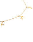 cadena delgada con colgantes, cadena delgada de plata .925, cadena para mujer, cadena para hombre, cadena de plata .925, cadena dorada, "La Danse" de Matisse, arte, diseño mexicano, hecho en México, hecho a mano, historia del arte